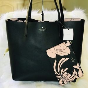 Kate Spade Reversible Tote with inside clutch bag